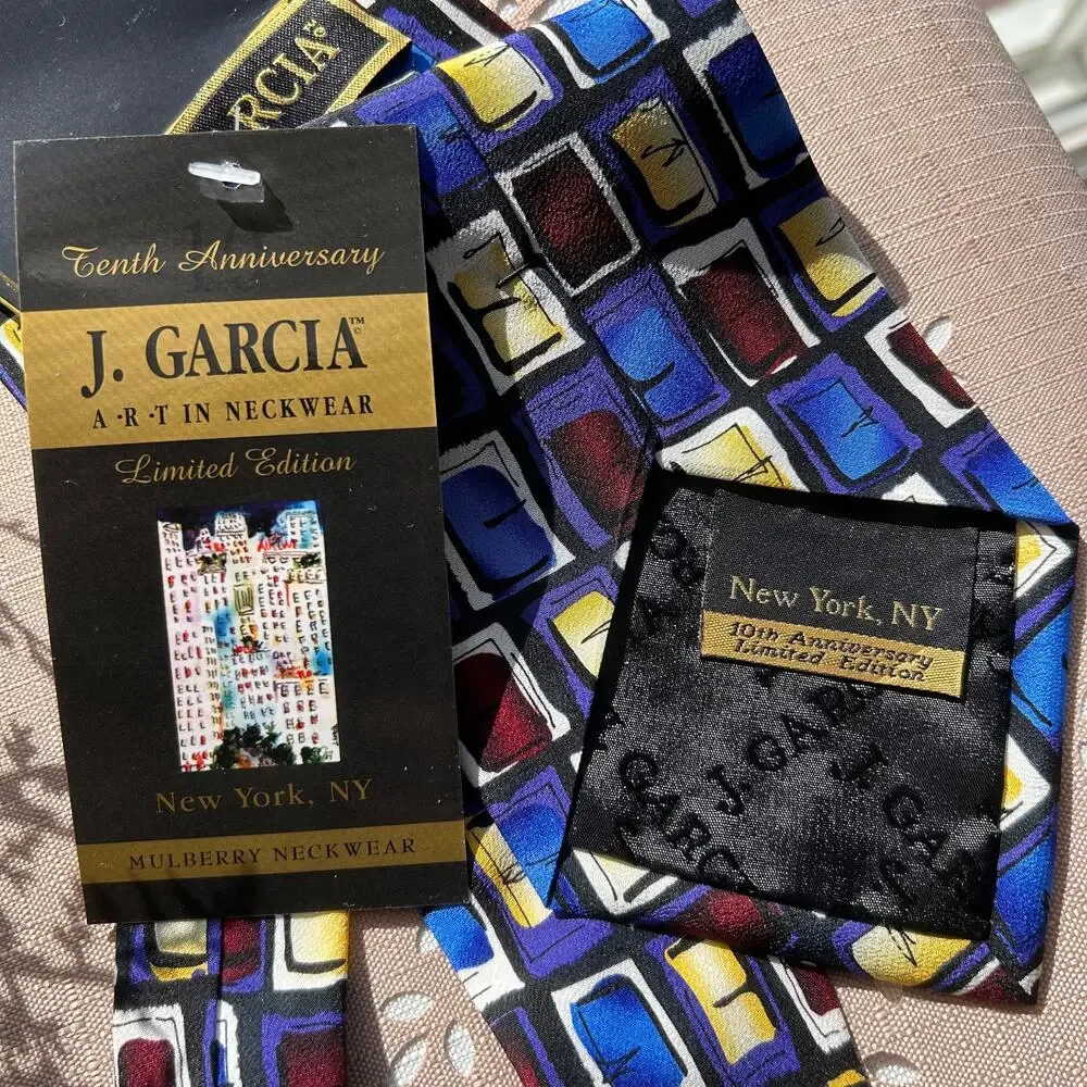 NEW J Garcia  10th Anniversary New York Limited Edition Limited Necktie